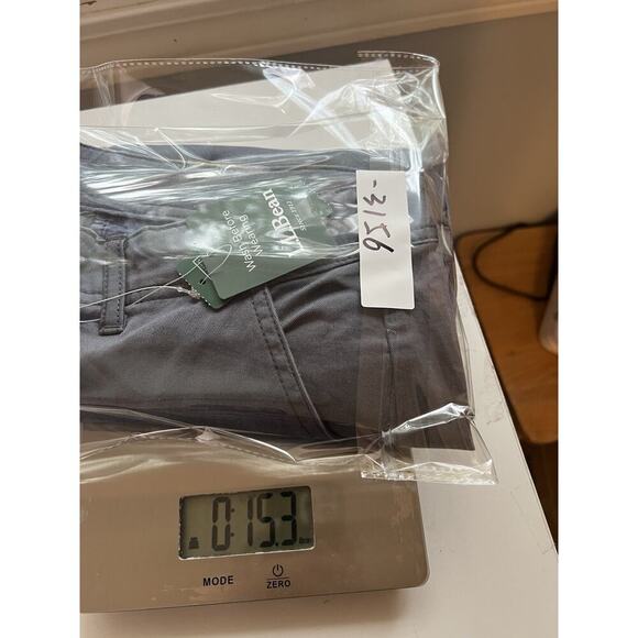 NWT L L Bean Women's Cropped Pants Gray Plus Sz 16 Organic Cotton Casual Outdoor - Picture 13 of 13
